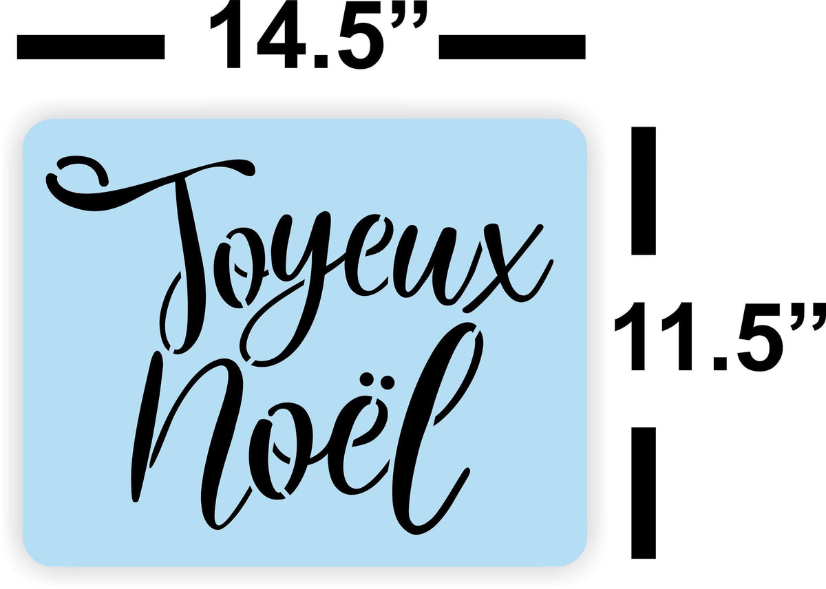 Joyeux Noel Christmas Tracing Stencils and Design for Sign Painting ...