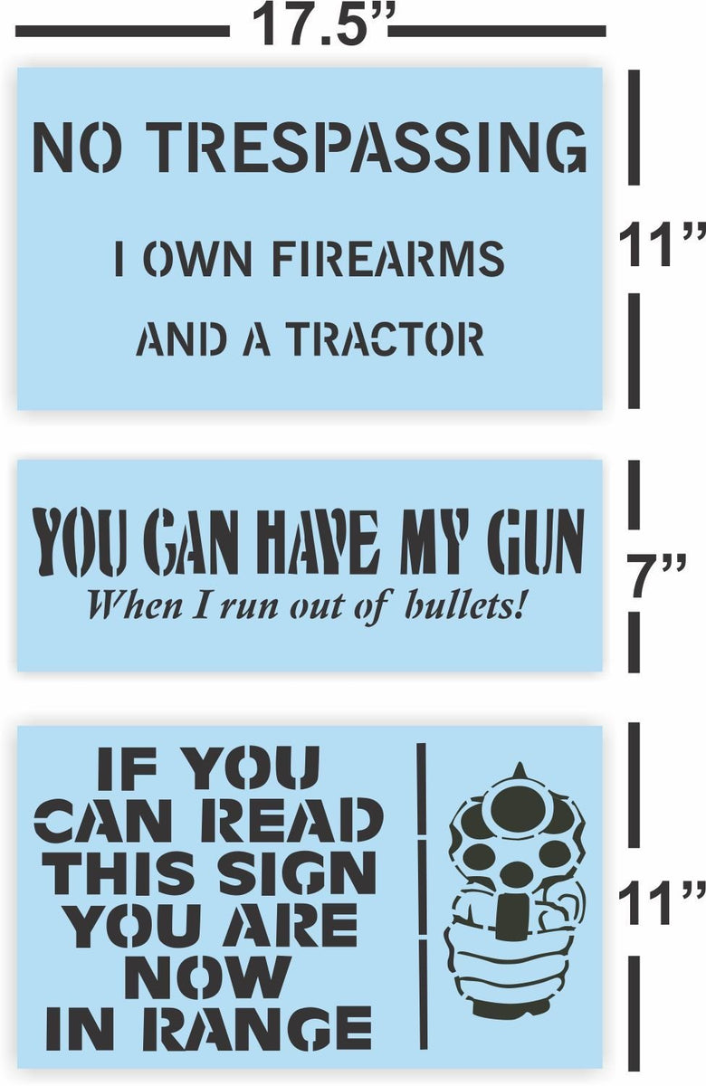 Gun Rights Super Bundle Tracing Stencils and Design for Sign Painting ...