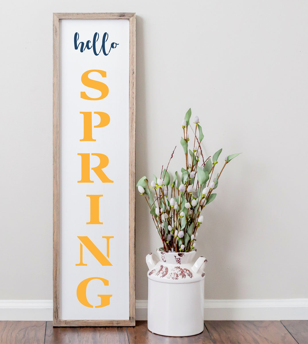 Hello Spring Porch Tracing Stencils and Design for Sign Painting – Barn ...